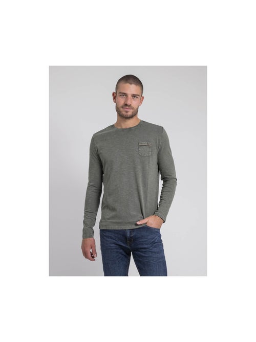Camiseta de manga larga cuello redondo de puro algodón JABITAL - Kiabi
