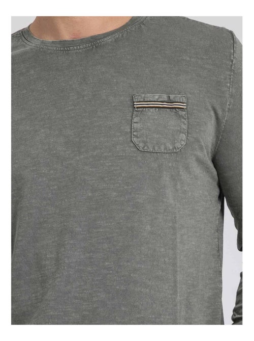 Camiseta de manga larga cuello redondo de puro algodón JABITAL - Kiabi