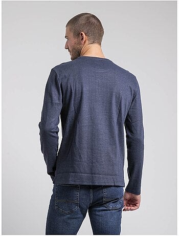 Camiseta de manga larga cuello redondo de puro algodón JABOUTIX