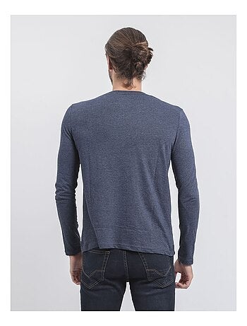 Camiseta de manga larga cuello redondo de puro algodón JORIMUX