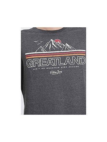 Camiseta de manga larga cuello redondo de puro algodón JORIMUX