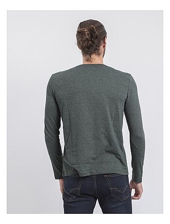 Camiseta de manga larga cuello redondo de puro algodón JORIMUX