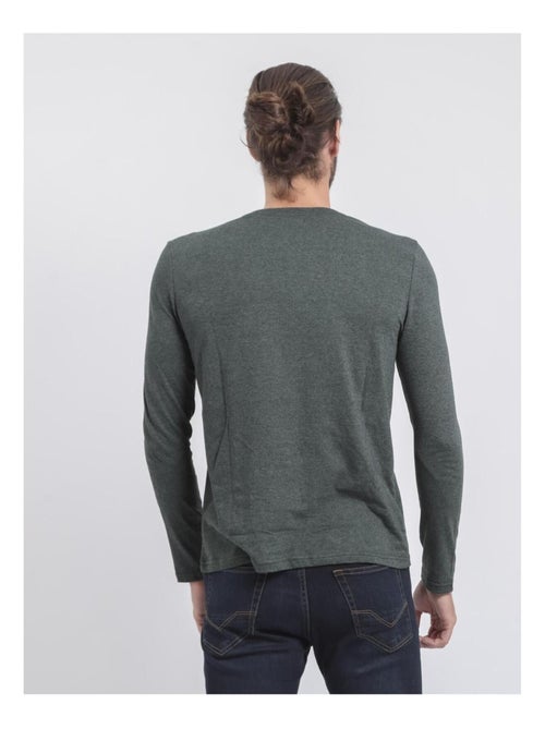 Camiseta de manga larga cuello redondo de puro algodón JORIMUX - Kiabi