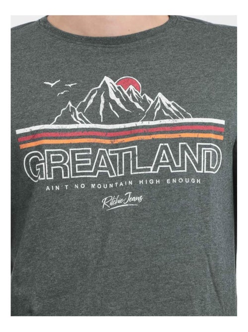 Camiseta de manga larga cuello redondo de puro algodón JORIMUX - Kiabi