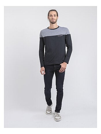 Camiseta de manga larga cuello redondo de puro algodón JUPINEL