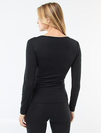 Camiseta de manga larga cuello redondo