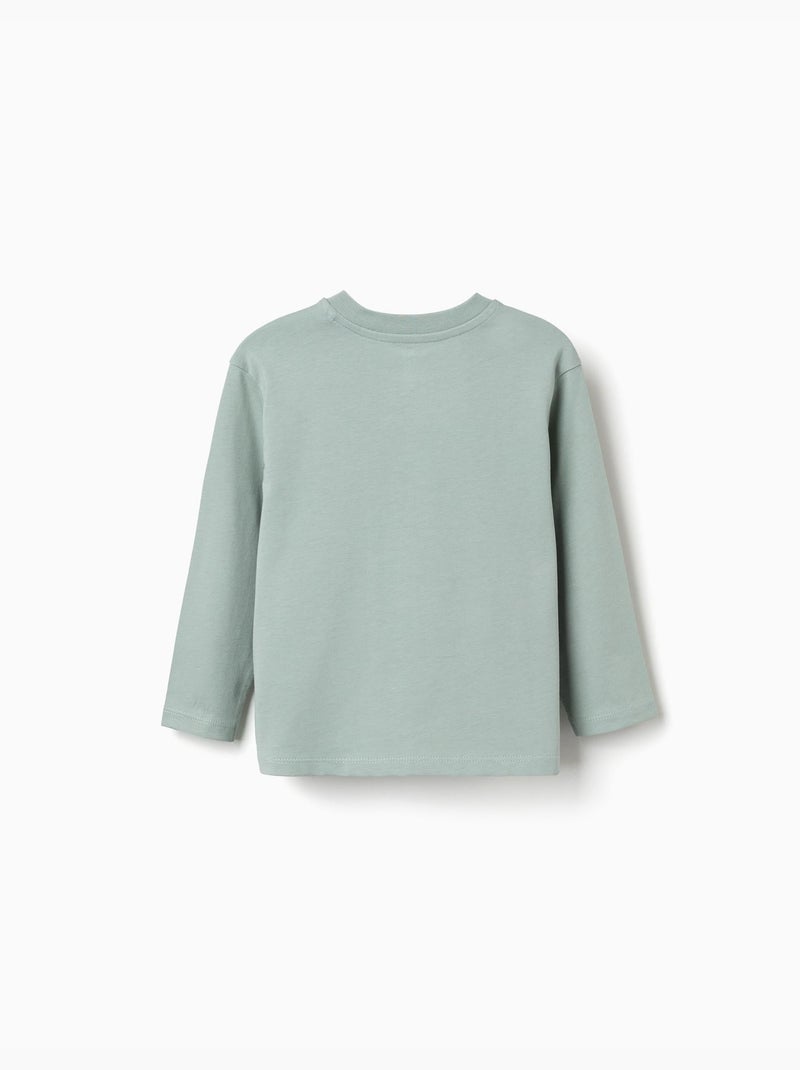 Camiseta de manga larga de algodón Bluey Verde - Kiabi