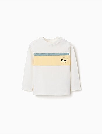 Camiseta de manga larga de algodón con estampado