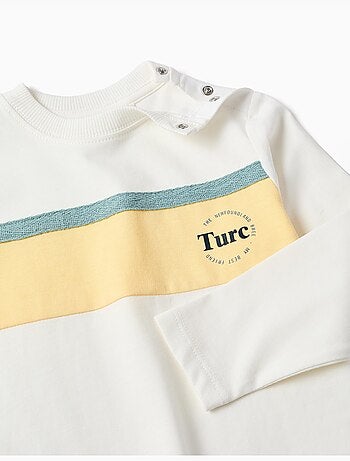 Camiseta de manga larga de algodón con estampado