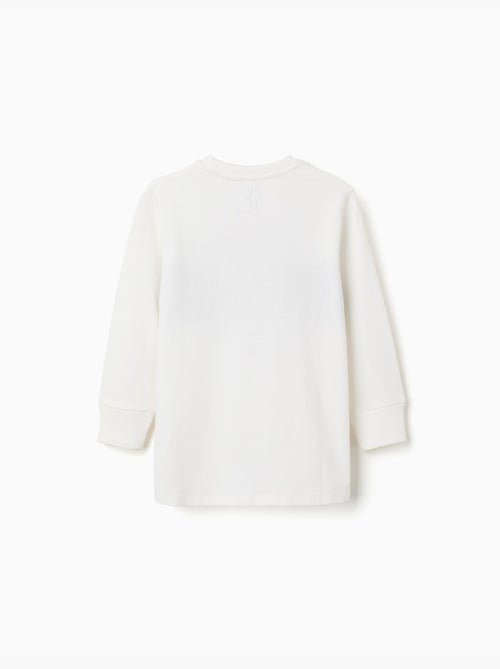 Camiseta de manga larga de algodón con estampado - Kiabi