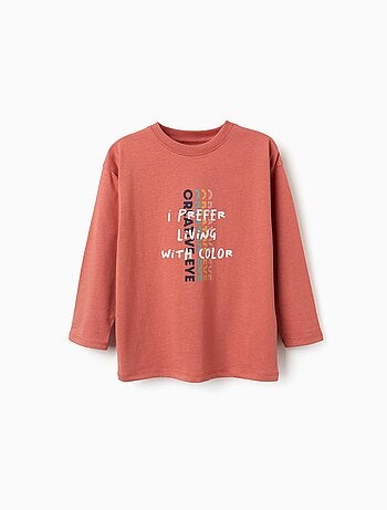 Camiseta de manga larga de algodón con estampado Creative Eye