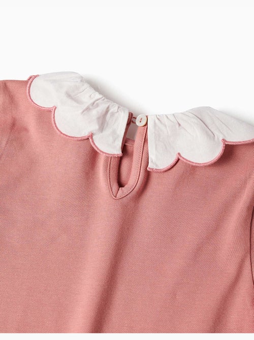 Camiseta de manga larga de algodón con estampado de arte floral - Kiabi