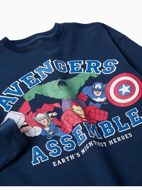 Camiseta de manga larga de algodón con estampado de Avengers - Kiabi Camiseta de manga larga de algodón con estampado de Avengers - Kiabi