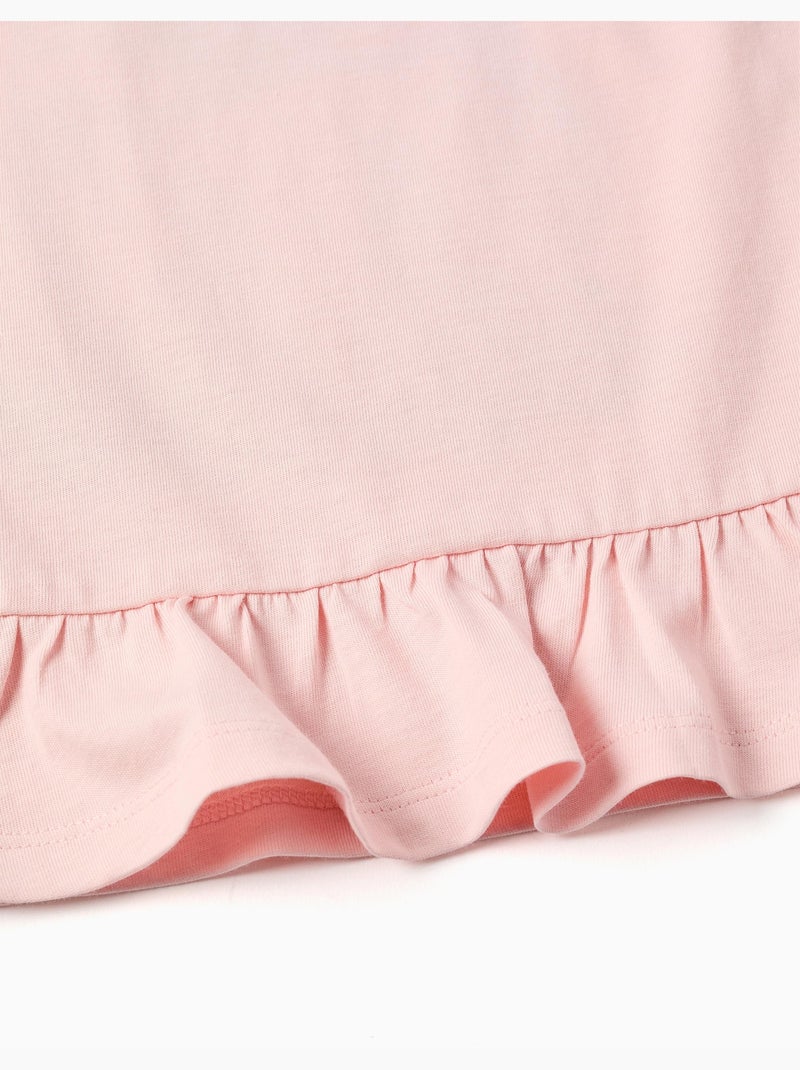 Camiseta de manga larga de algodón con estampado de stitch Rosa - Kiabi
