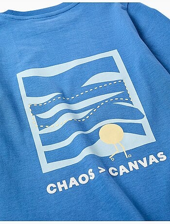 Camiseta de manga larga de algodón con estampado Making Art