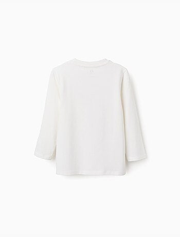 Camiseta de manga larga de algodón con estampado Shapes