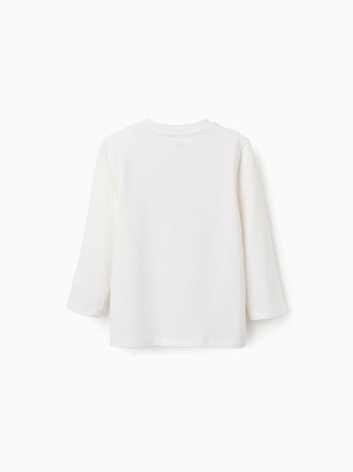 Camiseta de manga larga de algodón con estampado Shapes - Kiabi