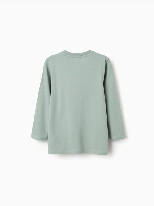 Camiseta de manga larga de algodón con estampado Shapes - Kiabi