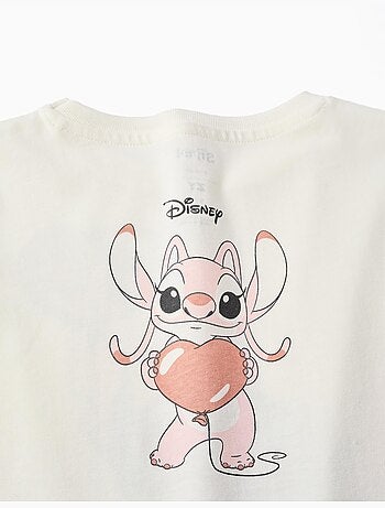 Camiseta de manga larga de algodón con estampado stitch is cute