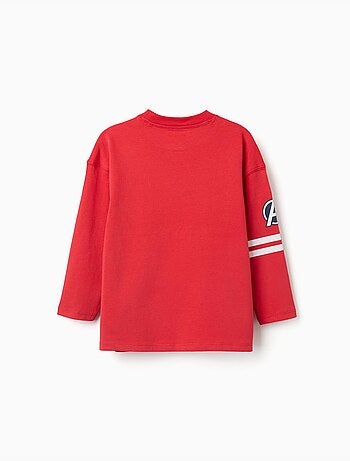 Camiseta de manga larga de algodón con estampados de Avengers