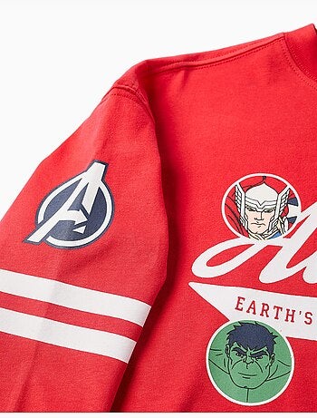 Camiseta de manga larga de algodón con estampados de Avengers