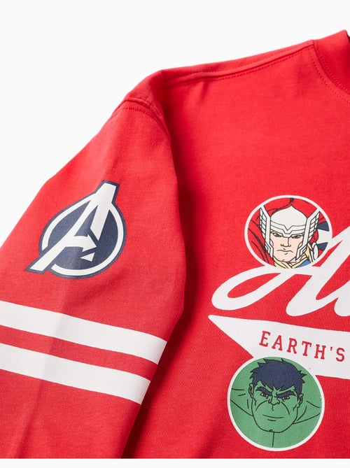 Camiseta de manga larga de algodón con estampados de Avengers - Kiabi Camiseta de manga larga de algodón con estampados de Avengers - Kiabi