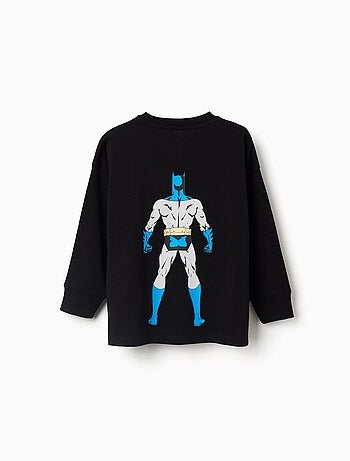 Camiseta de manga larga de algodón con estampados de batman