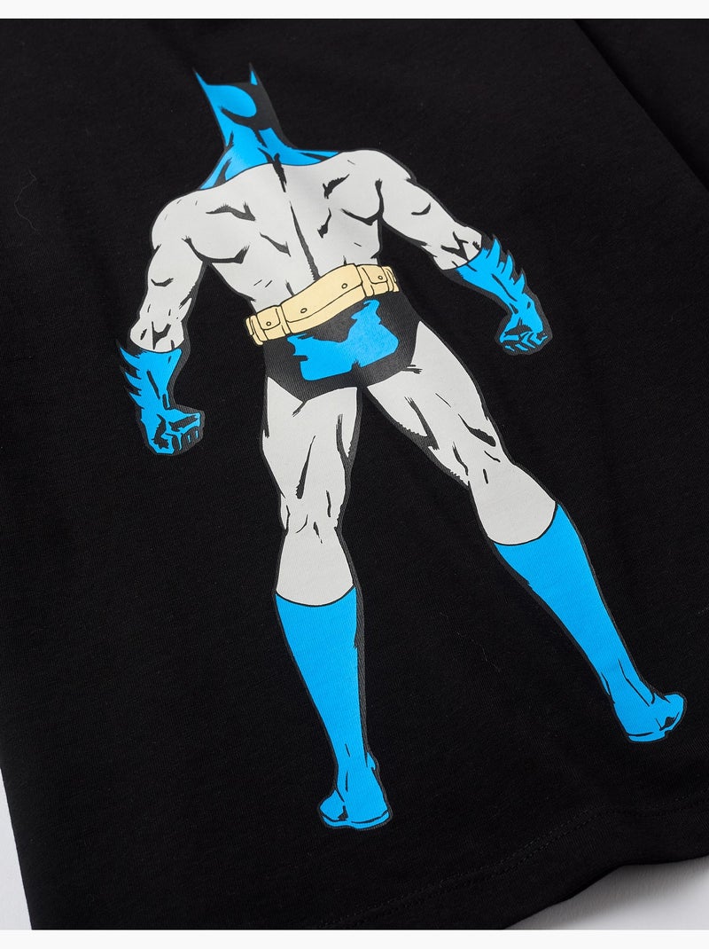Camiseta de manga larga de algodón con estampados de batman Negro Negro - Kiabi