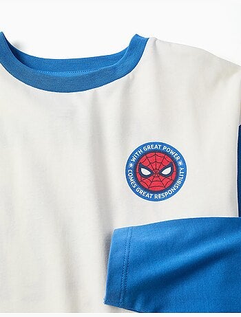 Camiseta de manga larga de algodón con estampados de Spider-Man