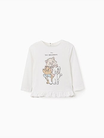 Camiseta de manga larga de algodón con Los Aristogatos