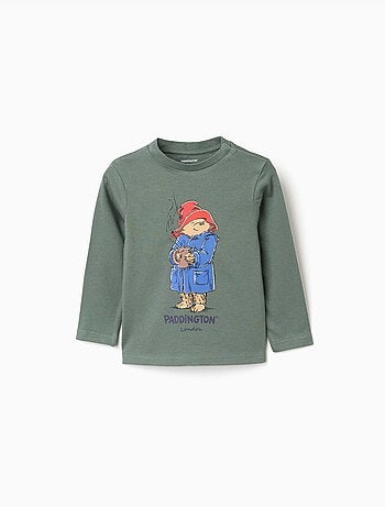 Camiseta de manga larga de algodón con Paddington