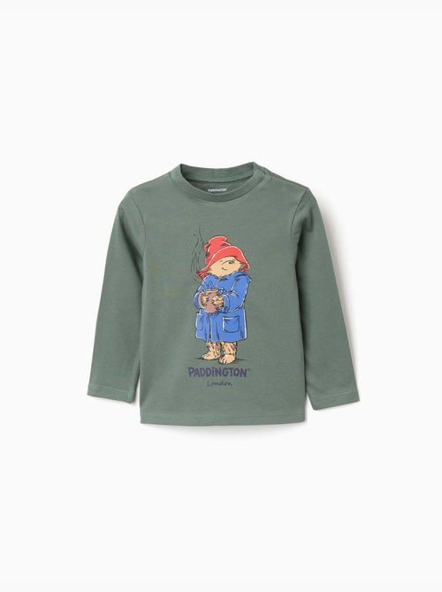 Camiseta de manga larga de algodón con Paddington - Kiabi Camiseta de manga larga de algodón con Paddington - Kiabi