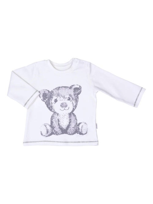 Camiseta de manga larga de algodón orgánico para bebé | Kitikate - Kiabi