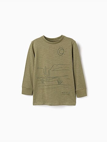 Camiseta de manga larga de algodón Work of Art