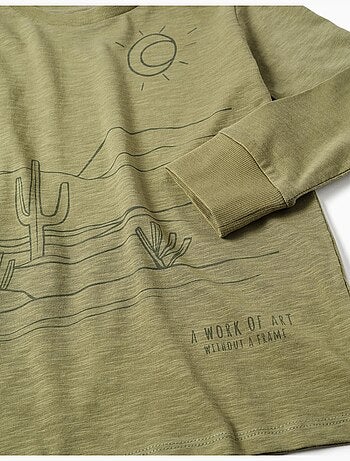 Camiseta de manga larga de algodón Work of Art