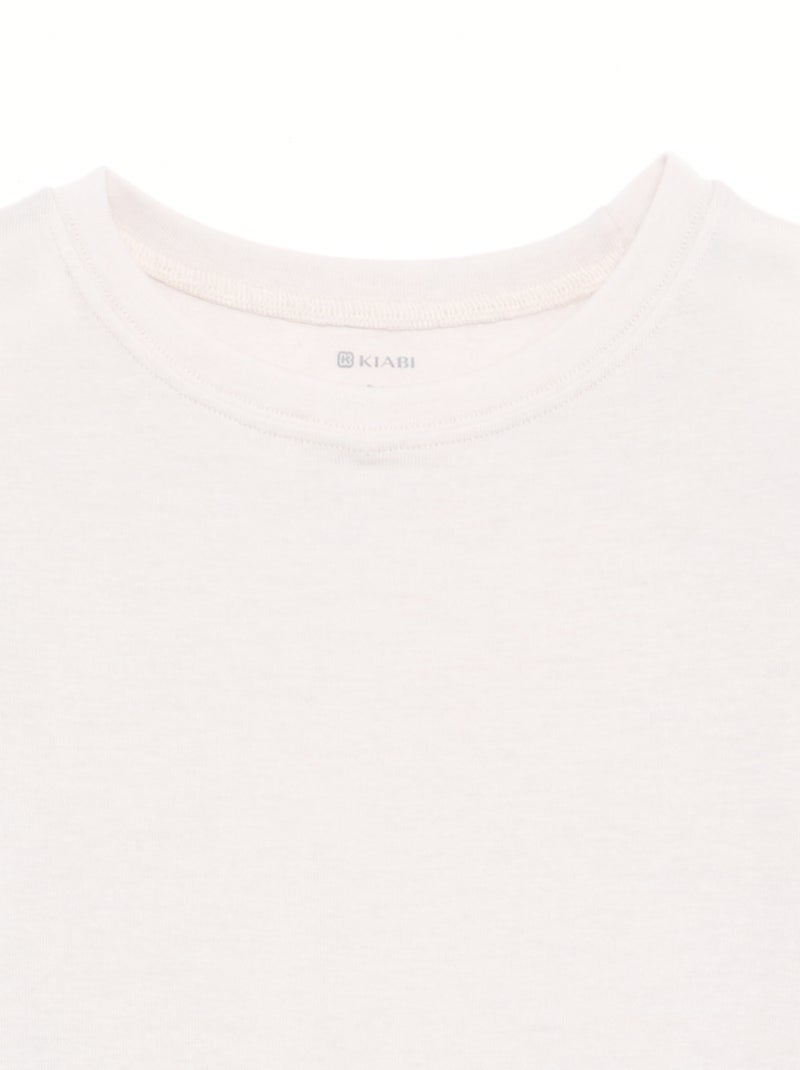 Camiseta de manga larga de lana mezclada Gris - Kiabi