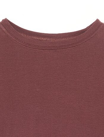 Camiseta de manga larga de lana mezclada