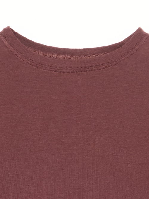 Camiseta de manga larga de lana mezclada - Kiabi