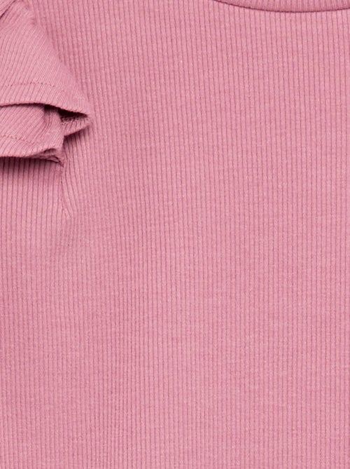 Camiseta de manga larga de punto acanalado - Kiabi