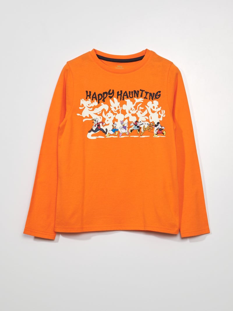Camiseta de manga larga 'Disney' - Halloween NARANJA - Kiabi