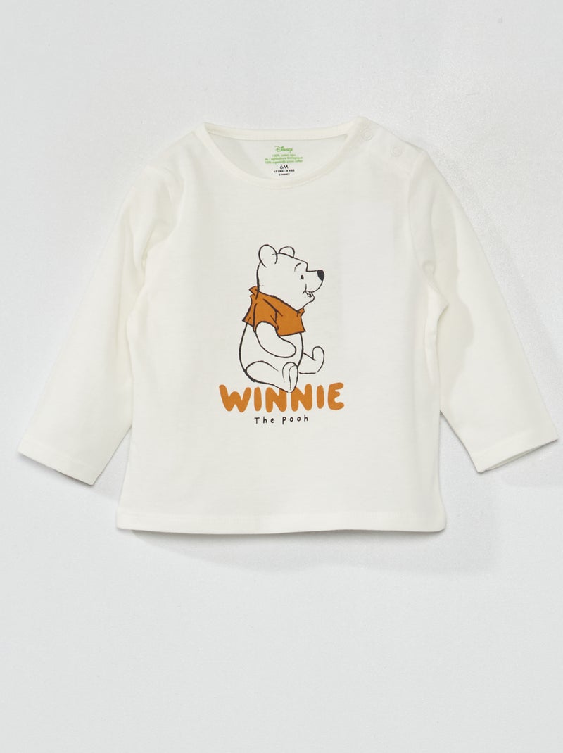 Camiseta de manga larga 'Disney' BLANCO - Kiabi