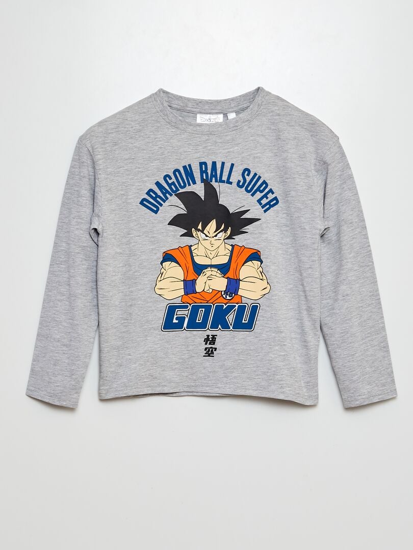 Camiseta de manga larga 'Dragon Ball Z' GRIS - Kiabi