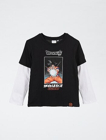 Camiseta de manga larga efecto 2 en 1 'Dragon Ball Z'