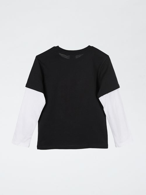 Camiseta de manga larga efecto 2 en 1 'Dragon Ball Z' - Kiabi