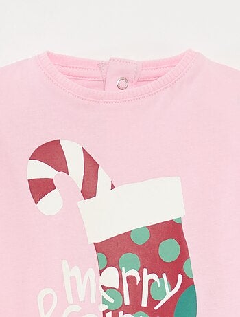 Camiseta de manga larga en punto de algodón