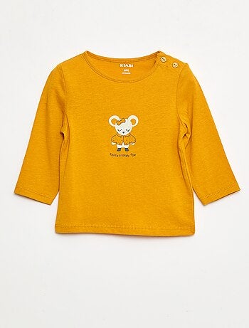 Camiseta de manga larga estampada