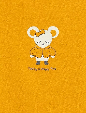 Camiseta de manga larga estampada