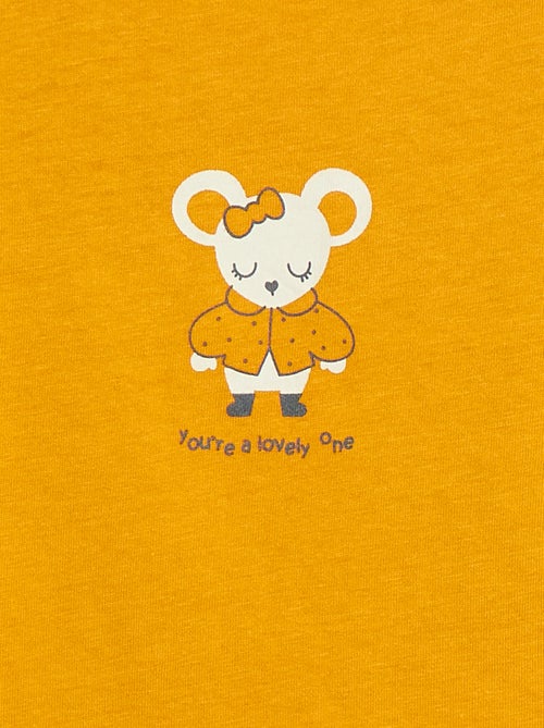 Camiseta de manga larga estampada - Kiabi