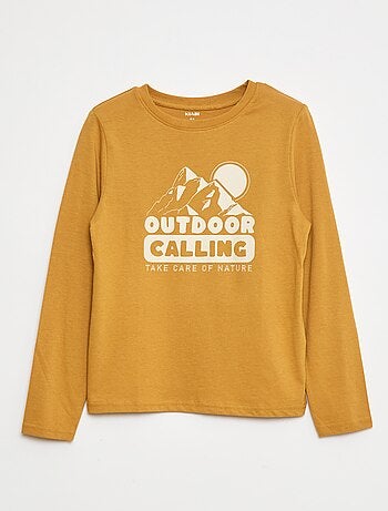 Camiseta de manga larga estampada