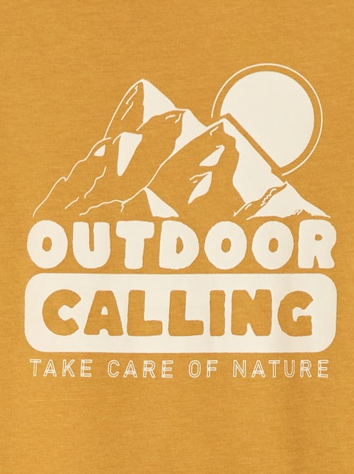 Camiseta de manga larga estampada - Kiabi